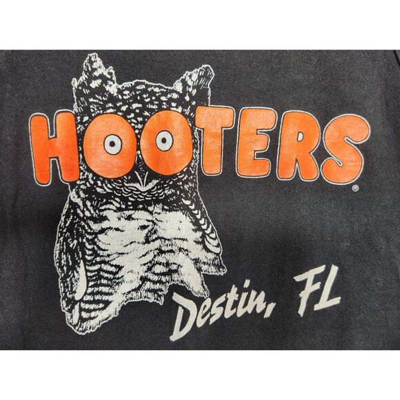 Vintage Hooters Destin Florida Tank Top Men’s Medium 90s Style Muscle Shirt USA - Picture 3 of 6